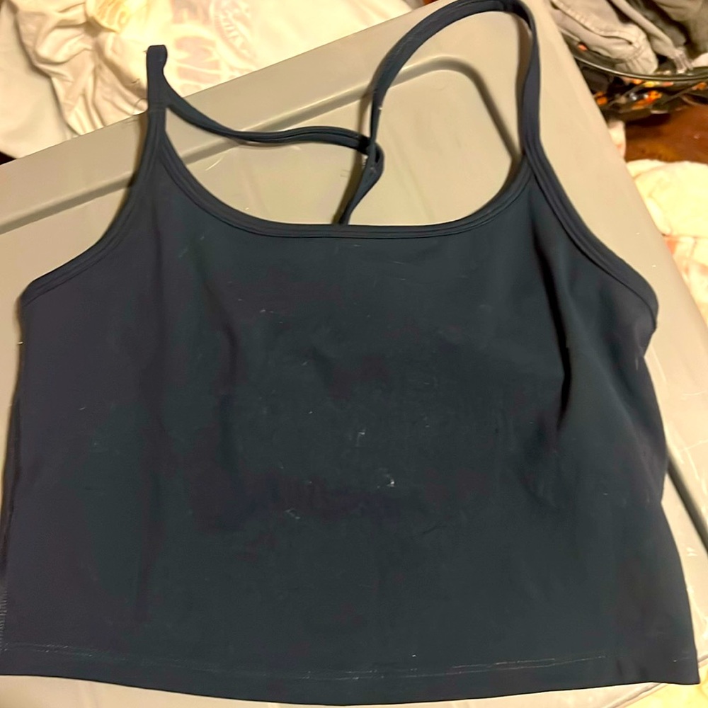 Navy sports bra